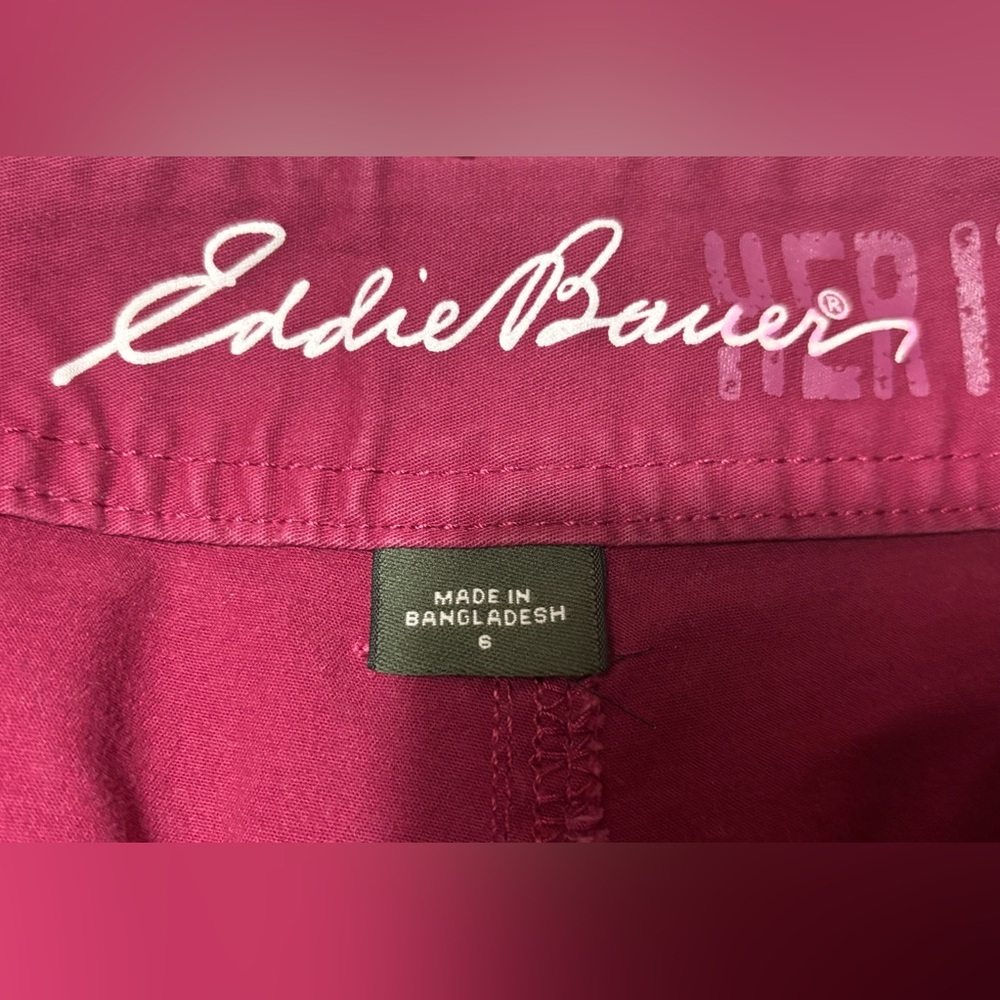 Eddie Bauer Women's Dark Red Shorts. Size 6. Brand new, never worn. - Picture 3 of 4